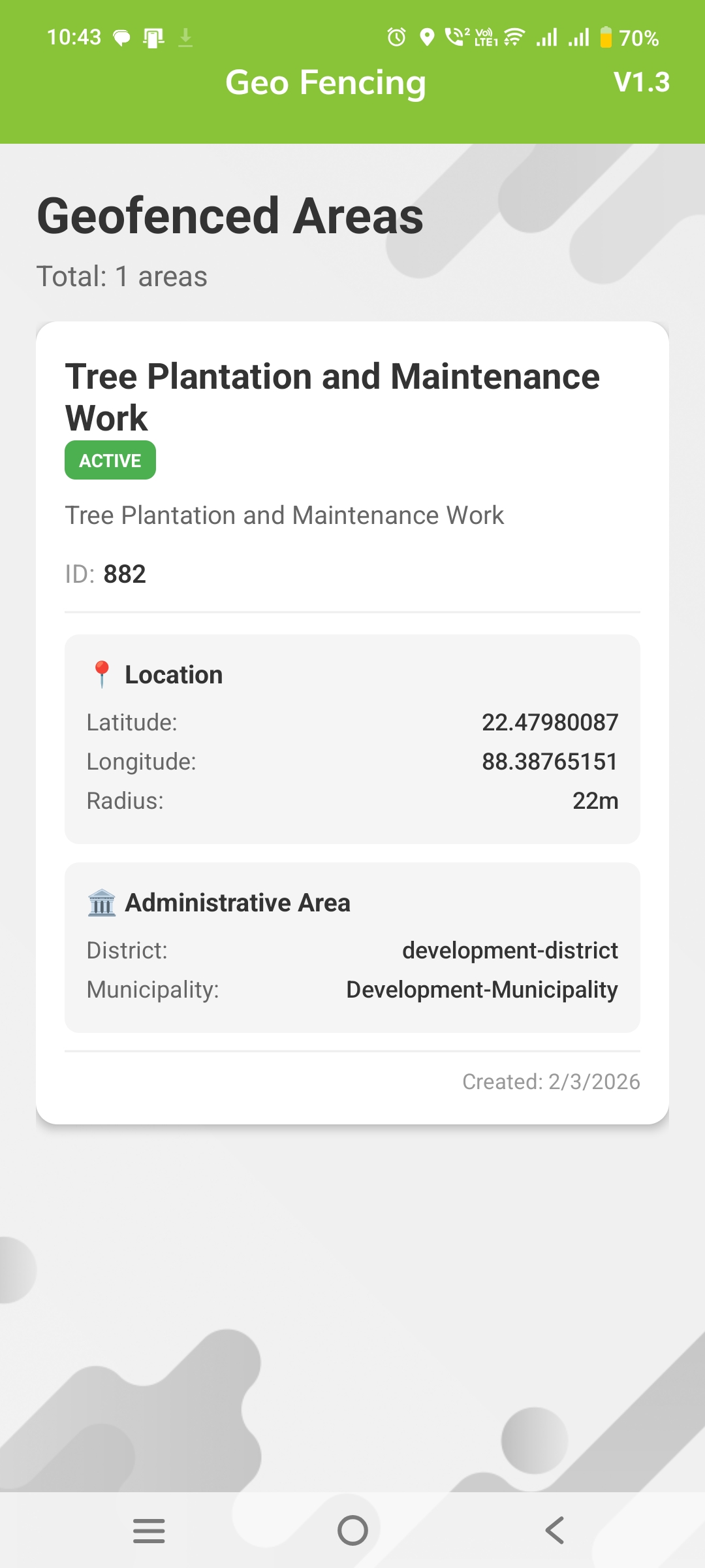 Enterprise Geofencing App mobile app screenshot 4