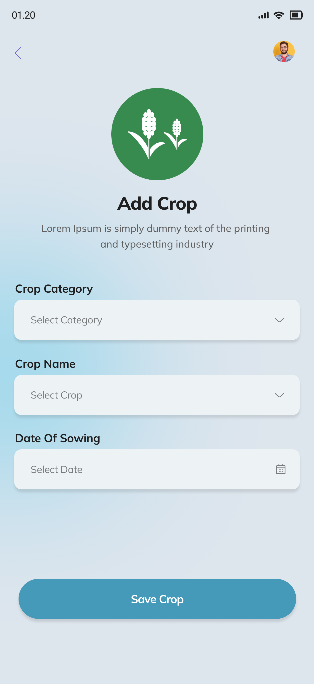 smart-farming Ecosystem mobile app screenshot 1