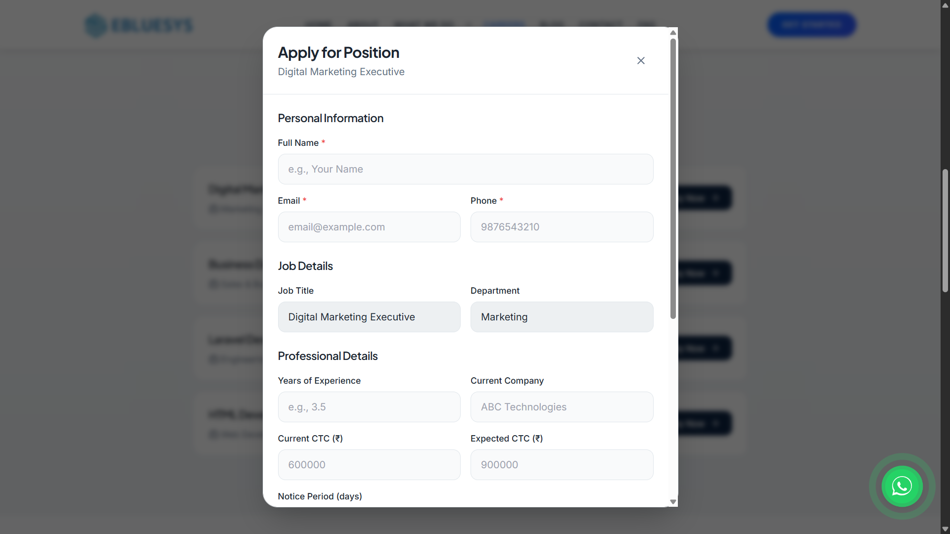 Official Corporate Portfolio desktop website screenshot 4