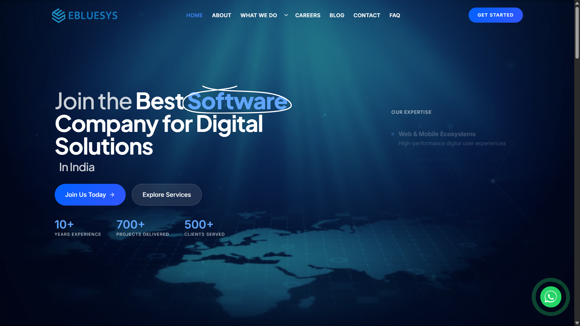 Official Corporate Portfolio desktop website screenshot 5